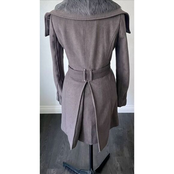 BCBG Victoria Pea Coat Removable Lambskin Hood Jacket - Picture 5 of 10